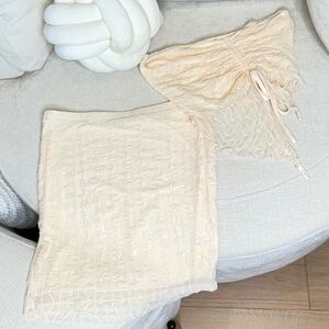 FASHION NOVA IVORY Skirt Set